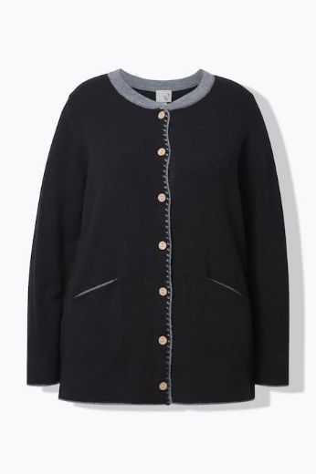 Moda za polnejše Kardigan na kopčanja plus velikost, xxl, Ulla Popken in Johann Popken (JP1880)