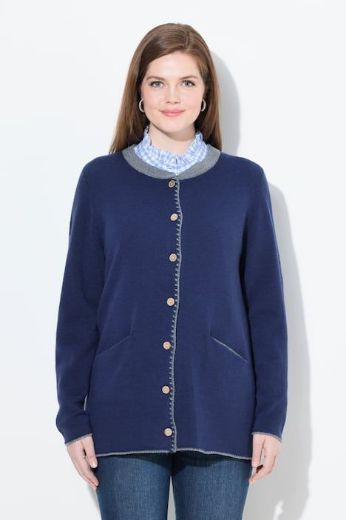 Moda za polnejše Kardigan na kopčanja plus velikost, xxl, Ulla Popken in Johann Popken (JP1880)