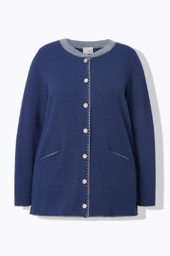 Moda za polnejše Kardigan na kopčanja plus velikost, xxl, Ulla Popken in Johann Popken (JP1880)