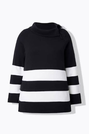 Moda za polnejše Pulover dugih rukava povišenog ovratnika plus velikost, xxl, Ulla Popken in Johann Popken (JP1880)