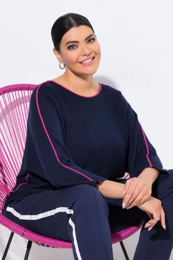 Moda za polnejše Pulover 3/4 rukava plus velikost, xxl, Ulla Popken in Johann Popken (JP1880)