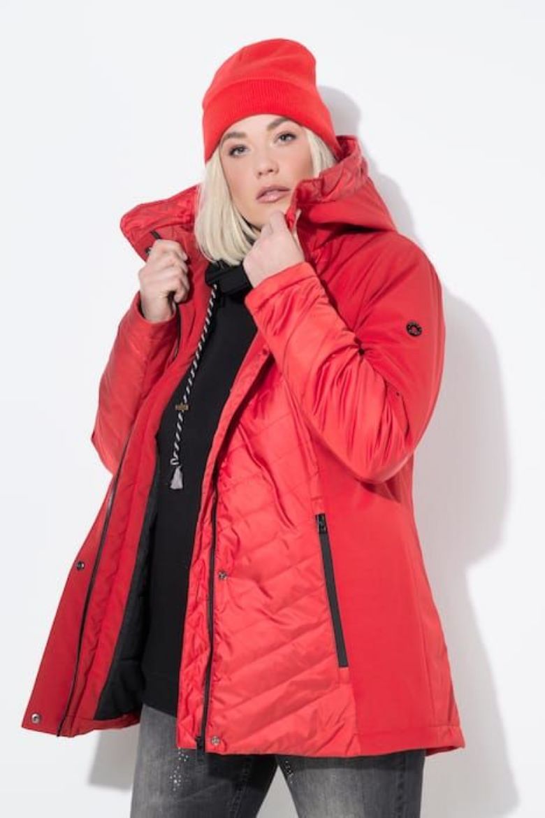 Moda za polnejše Jakna vodoodbojna s kapuljačom plus velikost, xxl, Ulla Popken in Johann Popken (JP1880)