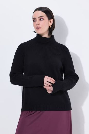 Moda za polnejše Pulover dugih rukava povišenog ovratnika plus velikost, xxl, Ulla Popken in Johann Popken (JP1880)