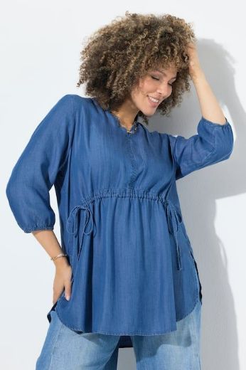 Moda za polnejše Bluza 3/4 rukava A kroja plus velikost, xxl, Ulla Popken in Johann Popken (JP1880)