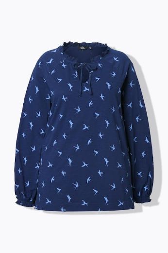 Moda za polnejše Majica dugih rukava A kroja plus velikost, xxl, Ulla Popken in Johann Popken (JP1880)