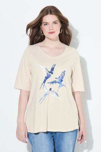 Moda za polnejše Majica kratkih rukava V ovratnika plus velikost, xxl, Ulla Popken in Johann Popken (JP1880)