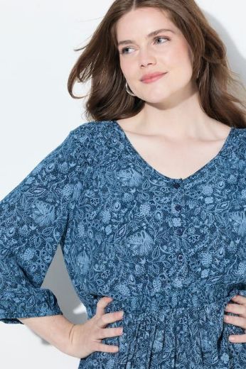 Moda za polnejše Haljina 3/4 rukava A kroja plus velikost, xxl, Ulla Popken in Johann Popken (JP1880)