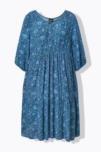 Moda za polnejše Haljina 3/4 rukava A kroja plus velikost, xxl, Ulla Popken in Johann Popken (JP1880)