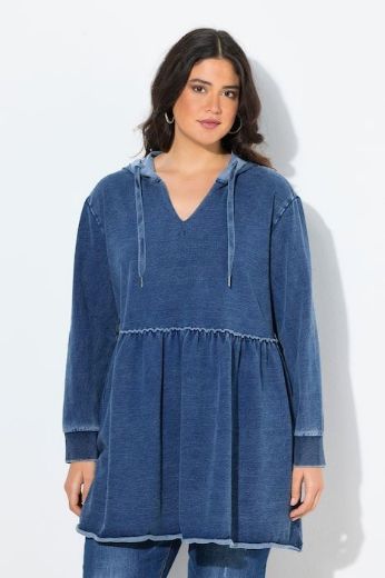 Moda za polnejše Majica dugih rukava s kapuljačom A kroja plus velikost, xxl, Ulla Popken in Johann Popken (JP1880)