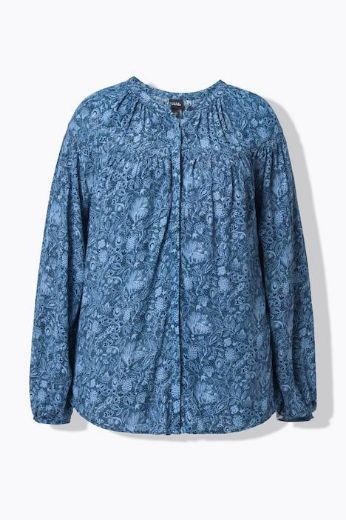Moda za polnejše Bluza dugih rukava na kopčanje plus velikost, xxl, Ulla Popken in Johann Popken (JP1880)