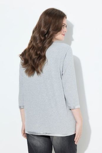 Moda za polnejše Majica 3/4 rukava okruglog ovratnika plus velikost, xxl, Ulla Popken in Johann Popken (JP1880)