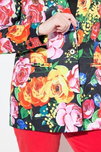 Moda za polnejše Sako lagani cvjetnog printa plus velikost, xxl, Ulla Popken in Johann Popken (JP1880)