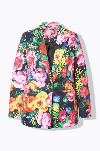 Moda za polnejše Sako lagani cvjetnog printa plus velikost, xxl, Ulla Popken in Johann Popken (JP1880)
