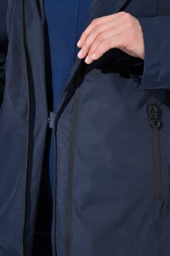 Moda za polnejše Jakna s kapuljačom vodootporna plus velikost, xxl, Ulla Popken in Johann Popken (JP1880)