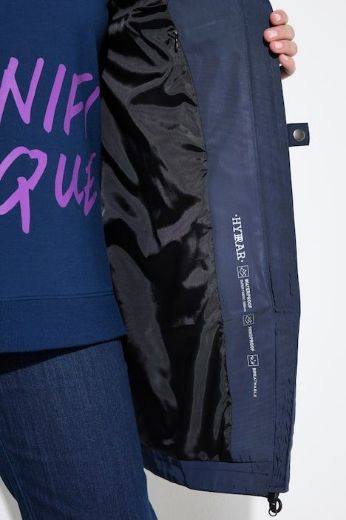 Moda za polnejše Jakna s kapuljačom vodootporna plus velikost, xxl, Ulla Popken in Johann Popken (JP1880)