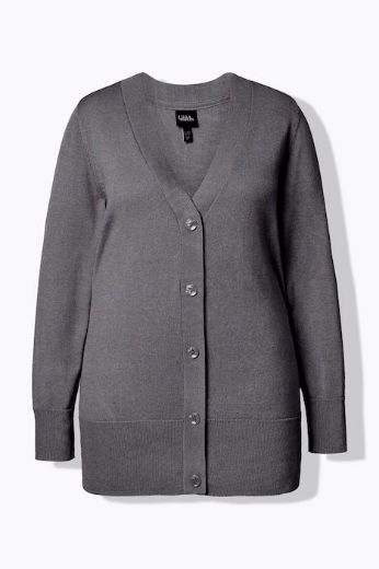 Moda za polnejše Kardigan klasični V ovratnik plus velikost, xxl, Ulla Popken in Johann Popken (JP1880)