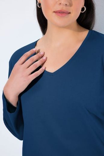 Moda za polnejše Majica Basic dugi rukavi plus velikost, xxl, Ulla Popken in Johann Popken (JP1880)