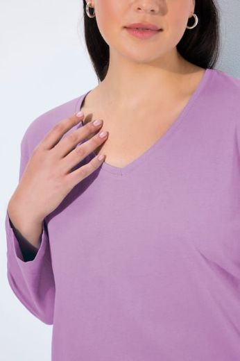 Moda za polnejše Majica Basic dugi rukavi plus velikost, xxl, Ulla Popken in Johann Popken (JP1880)