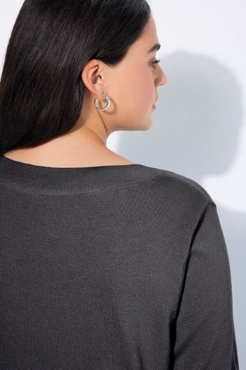 Moda za polnejše Pulover s V ovratnikom plus velikost, xxl, Ulla Popken in Johann Popken (JP1880)