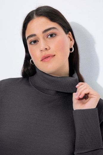 Moda za polnejše Pulover s rol ovratnikom plus velikost, xxl, Ulla Popken in Johann Popken (JP1880)