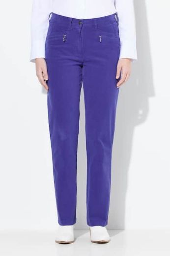 Moda za polnejše Hlače Moni od samta plus velikost, xxl, Ulla Popken in Johann Popken (JP1880)