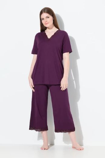 Moda za polnejše Pidžama kratkih rukava i ukrasnom čipkom na obrubima plus velikost, xxl, Ulla Popken in Johann Popken (JP1880)