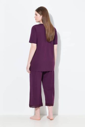 Moda za polnejše Pidžama kratkih rukava i ukrasnom čipkom na obrubima plus velikost, xxl, Ulla Popken in Johann Popken (JP1880)