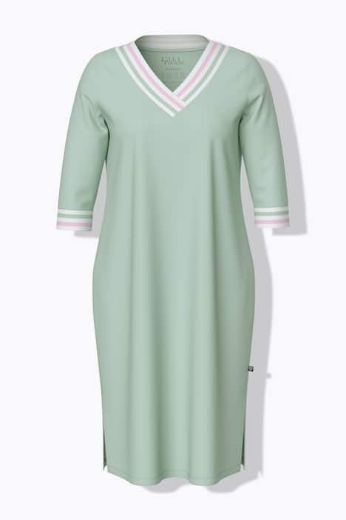 Moda za polnejše Spavaćica s V izrezom na pruge plus velikost, xxl, Ulla Popken in Johann Popken (JP1880)