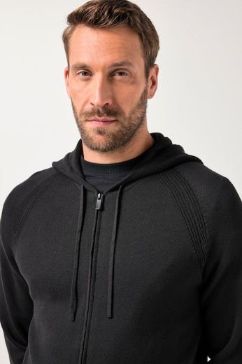 Moda za polnejše Majica dugih rukava s patentnim zatvaračem i kapuljačom plus velikost, xxl, Ulla Popken in Johann Popken (JP1880)