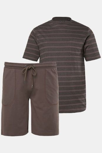 Moda za polnejše Pidžama na pruge plus velikost, xxl, Ulla Popken in Johann Popken (JP1880)