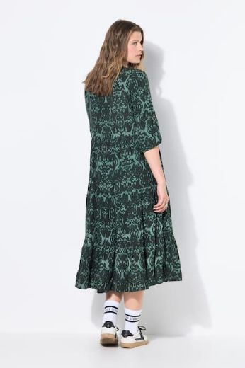 Moda za polnejše Haljina maxi 3/4 rukava plus velikost, xxl, Ulla Popken in Johann Popken (JP1880)