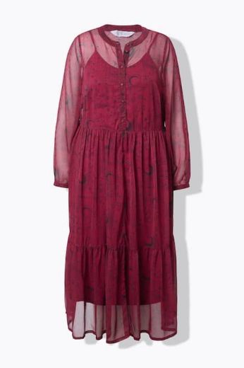 Moda za polnejše Haljina maxi dugih rukava plus velikost, xxl, Ulla Popken in Johann Popken (JP1880)