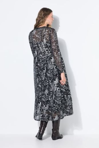 Moda za polnejše Haljina maxi dugih rukava plus velikost, xxl, Ulla Popken in Johann Popken (JP1880)