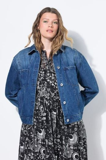 Moda za polnejše Jakna od trapera plus velikost, xxl, Ulla Popken in Johann Popken (JP1880)