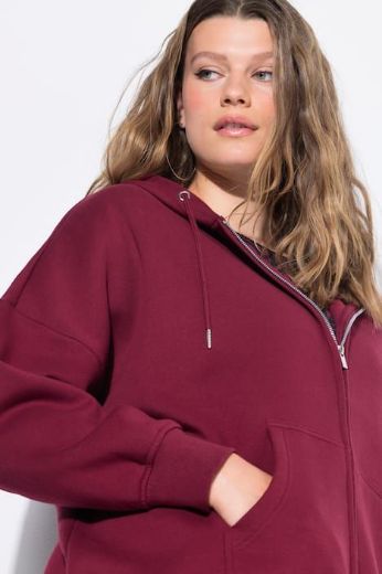 Moda za polnejše Majica dugih rukava s patentnim zatvaračem i kapuljačom plus velikost, xxl, Ulla Popken in Johann Popken (JP1880)