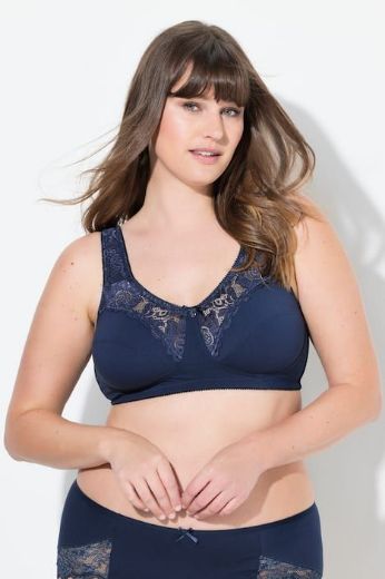 Moda za polnejše Grudnjak sa širim naramenicama s dodatkom ukrasne čipke plus velikost, xxl, Ulla Popken in Johann Popken (JP1880)