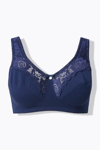 Moda za polnejše Grudnjak sa širim naramenicama s dodatkom ukrasne čipke plus velikost, xxl, Ulla Popken in Johann Popken (JP1880)