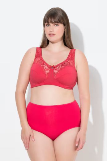 Moda za polnejše Grudnjak sa širim naramenicama s dodatkom ukrasne čipke plus velikost, xxl, Ulla Popken in Johann Popken (JP1880)