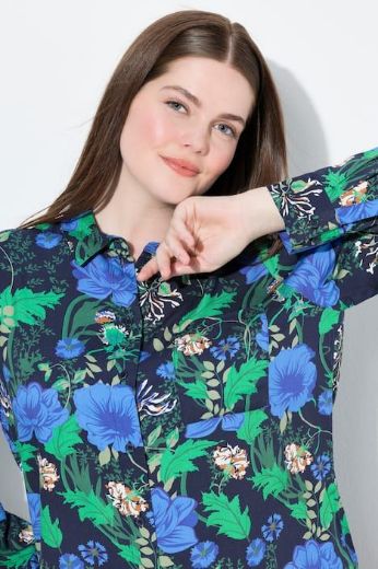 Moda za polnejše Košulja dugih rukava cvjetnog printa plus velikost, xxl, Ulla Popken in Johann Popken (JP1880)