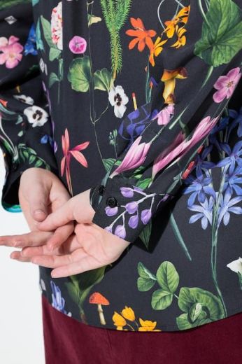 Moda za polnejše Košulja dugih rukava cvjetnog printa plus velikost, xxl, Ulla Popken in Johann Popken (JP1880)