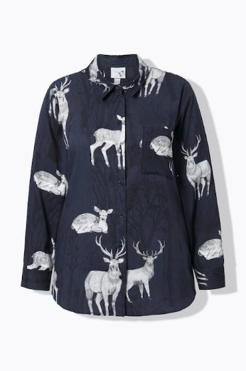 Moda za polnejše Košulja dugih rukava cvjetnog printa plus velikost, xxl, Ulla Popken in Johann Popken (JP1880)