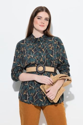 Moda za polnejše Košulja dugih rukava cvjetnog printa plus velikost, xxl, Ulla Popken in Johann Popken (JP1880)
