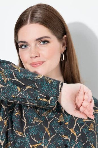 Moda za polnejše Košulja dugih rukava cvjetnog printa plus velikost, xxl, Ulla Popken in Johann Popken (JP1880)