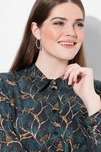 Moda za polnejše Košulja dugih rukava cvjetnog printa plus velikost, xxl, Ulla Popken in Johann Popken (JP1880)