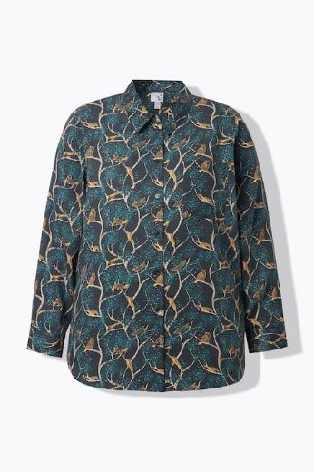 Moda za polnejše Košulja dugih rukava cvjetnog printa plus velikost, xxl, Ulla Popken in Johann Popken (JP1880)