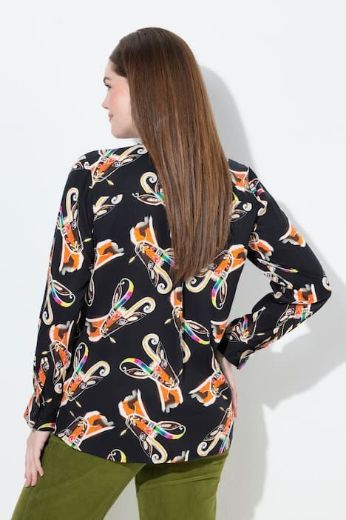 Moda za polnejše Košulja dugih rukava cvjetnog printa plus velikost, xxl, Ulla Popken in Johann Popken (JP1880)