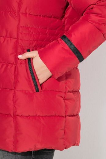 Moda za polnejše Jakna štepana s imitacijom krzna na kapuljači plus velikost, xxl, Ulla Popken in Johann Popken (JP1880)