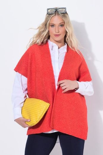 Moda za polnejše Kardigan spuštenih kratkih rukava plus velikost, xxl, Ulla Popken in Johann Popken (JP1880)