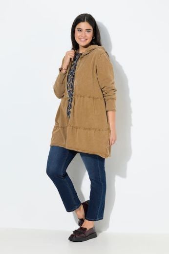 Moda za polnejše Majica dugih rukava s kapuljačom plus velikost, xxl, Ulla Popken in Johann Popken (JP1880)