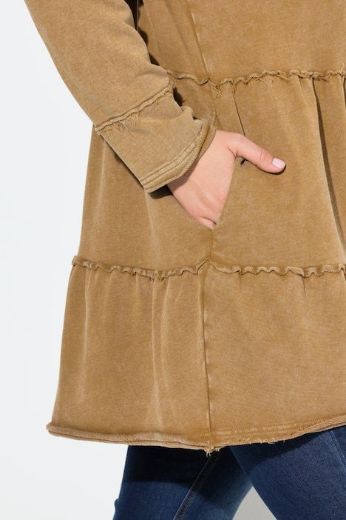 Moda za polnejše Majica dugih rukava s kapuljačom plus velikost, xxl, Ulla Popken in Johann Popken (JP1880)